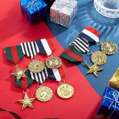 medalhas de oficial militar do exército acessório de fantasia

