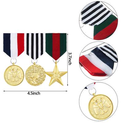 medalha de distintivo militar personalizado para uniforme de fantasia
